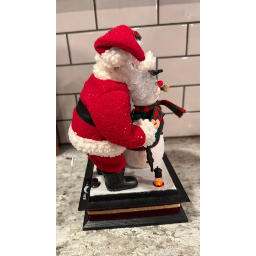 Holiday Creations Santa Claus with Snowman Christmas Animated Musical Display - Picture 8 of 12